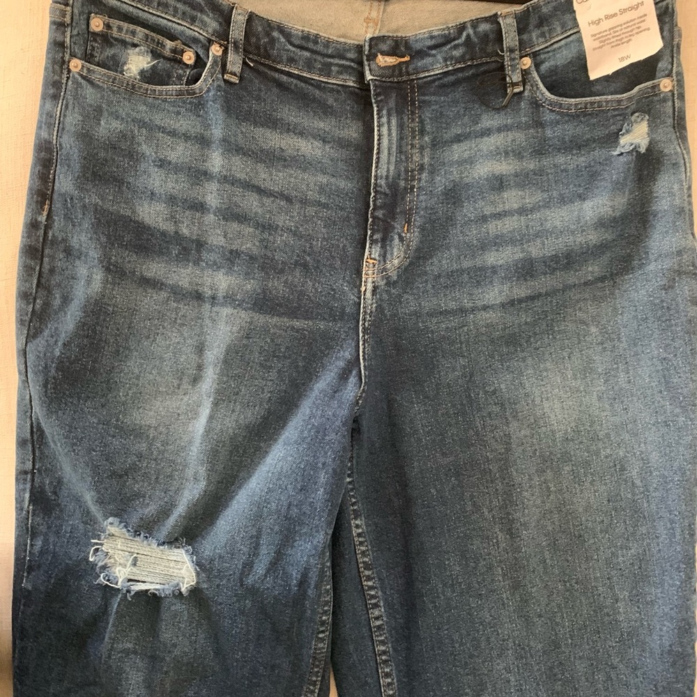 Women Calvin Klein Jeans High Rise Straight
Ankle size 18W